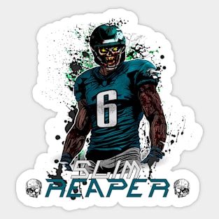 Slim Reaper: UNDEAD Edition - Devonta Smith Philadelphia Eagles Illustration Sticker